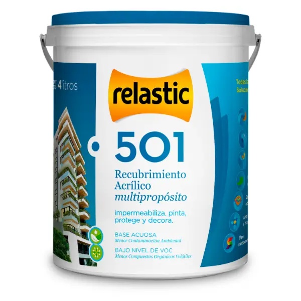 [501D4] 501 Recubrimiento Multipropósito Mate (Base D, 4 Litros)