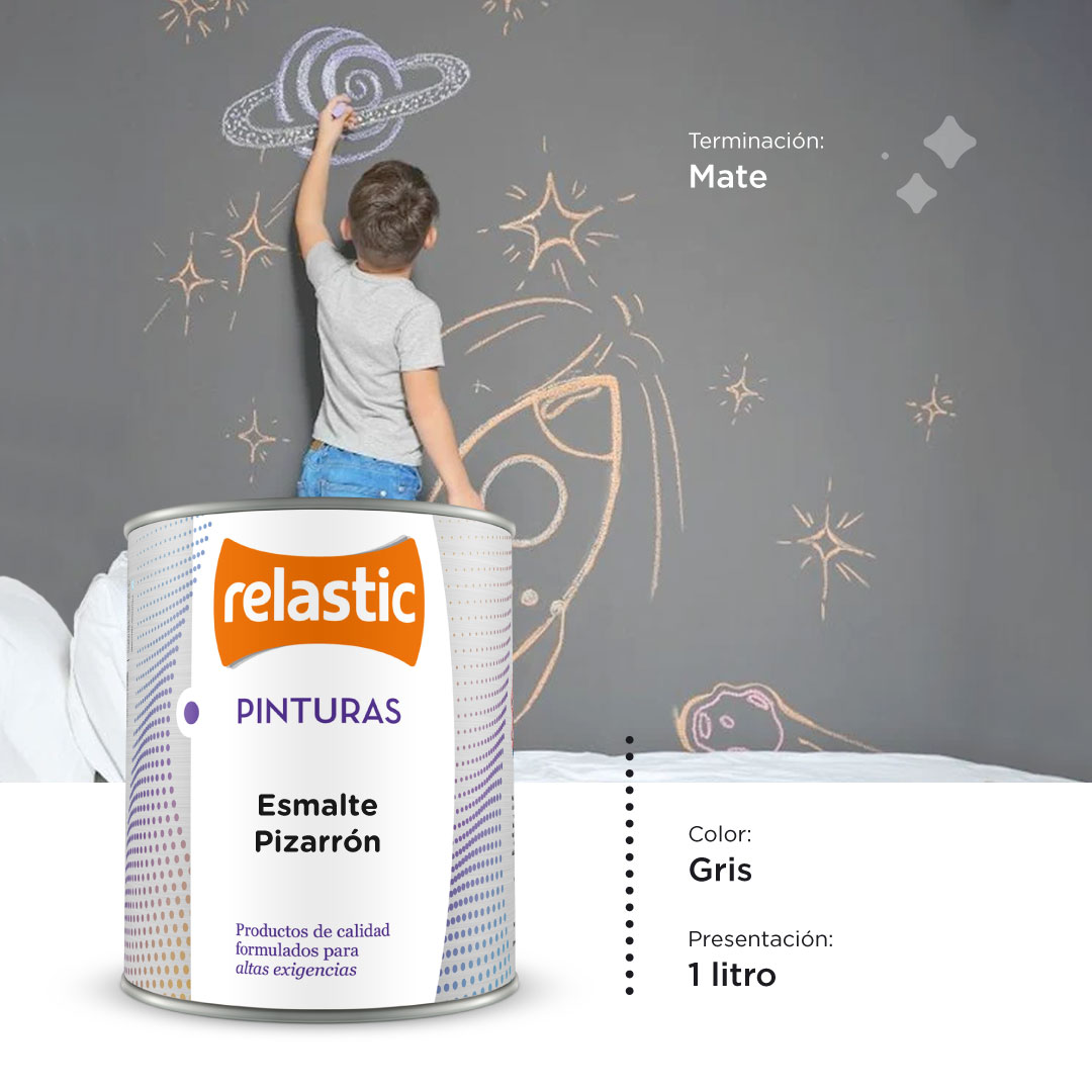 [EPG1] Esmalte Pizarron (Gris, 1 Litro)