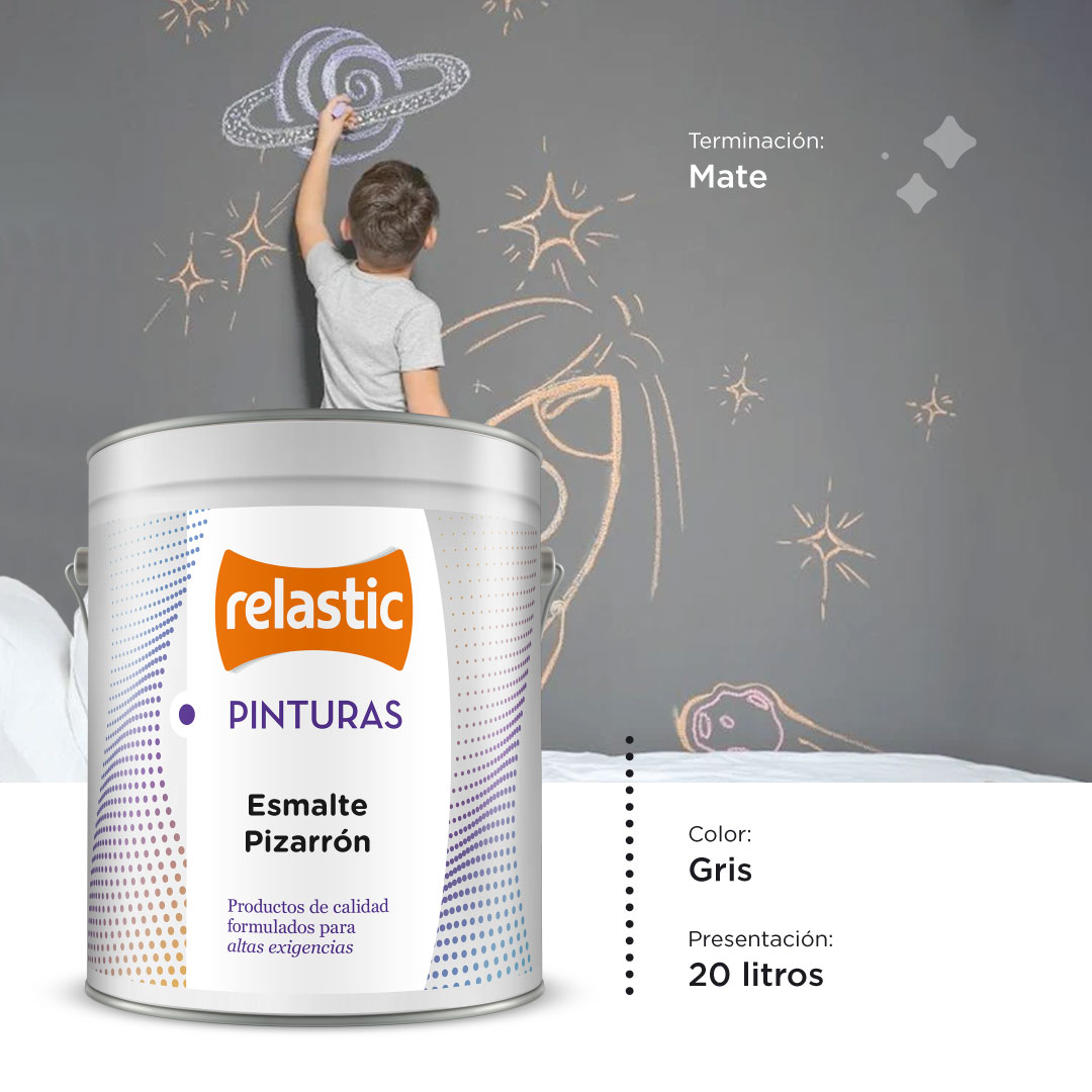 [EPG20] Esmalte Pizarron (Gris, 20 Litros)