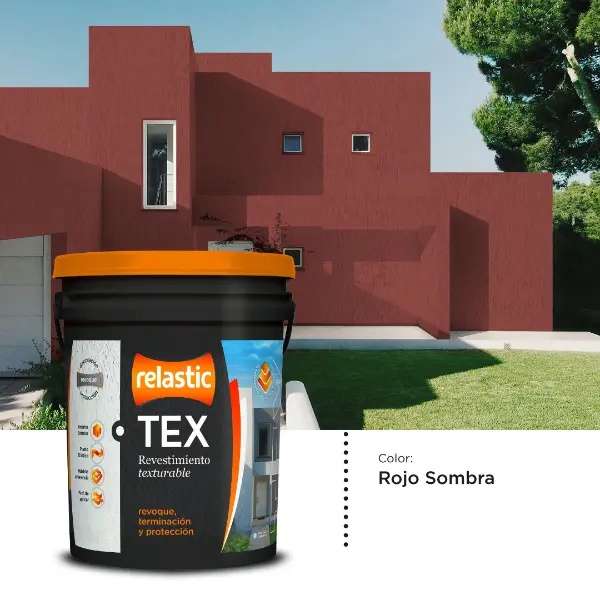 [TEXRS] Revestimiento Texturado TEX (Rojo Sombra)