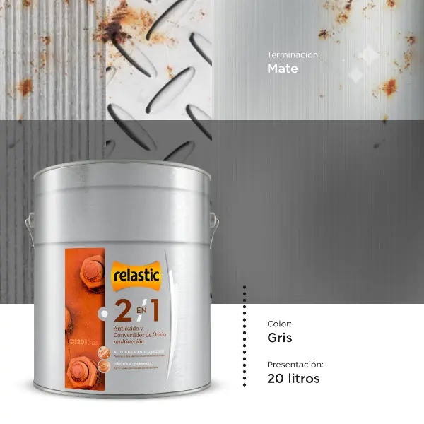 [21G20] 2 en 1 Convertidor y Antioxido (Gris, 20 Litros)