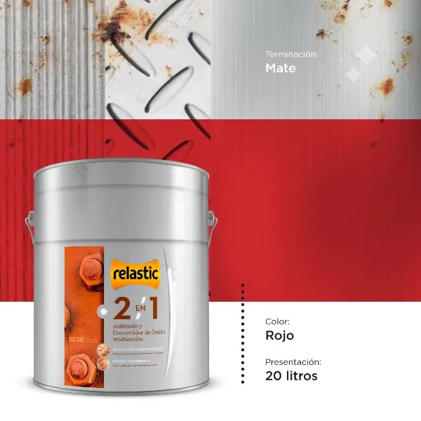 [21R20] 2 en 1 Convertidor y Antioxido (Rojo, 20 Litros)