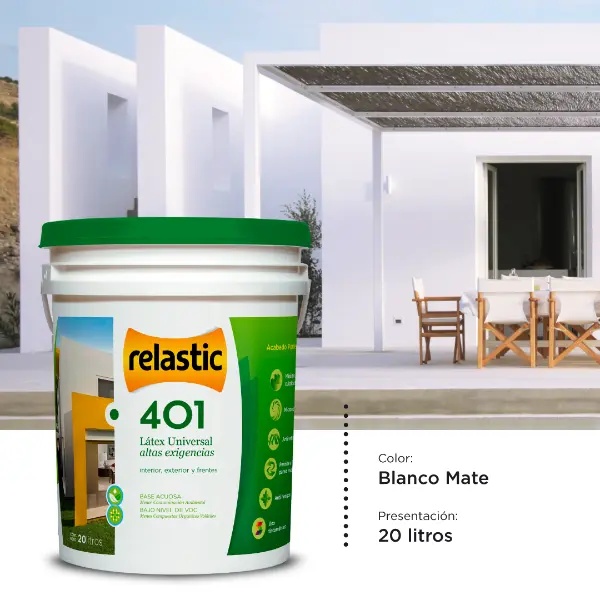 [40120] 401 Latex Exterior Premium (20 Litros)