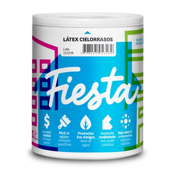[LCF1] Latex Cielorrasos Fiesta (1 Litro)