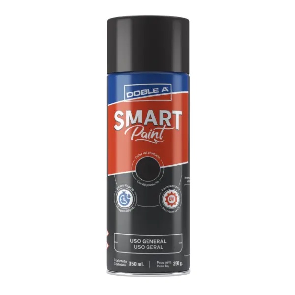 [ASPNB] Aerosol Smart Paint AA Grande 350 ml (Negro, Brillante)